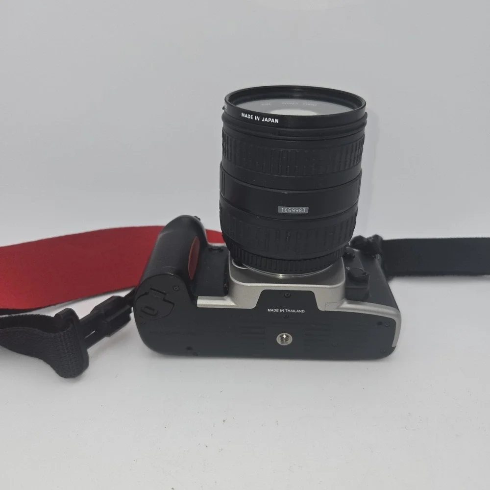Nikon N65 35mm SLR Camera Kit 2‎ Sigma Zoom Lenses Filters Bag Box Manuals AS IS